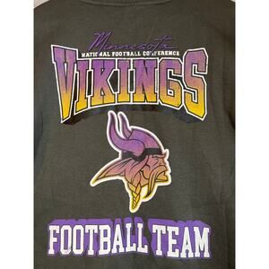 Minnesota Vikings Sweatshirt XL Unisex Dark Grey Retro Football Crewneck NFL NEW